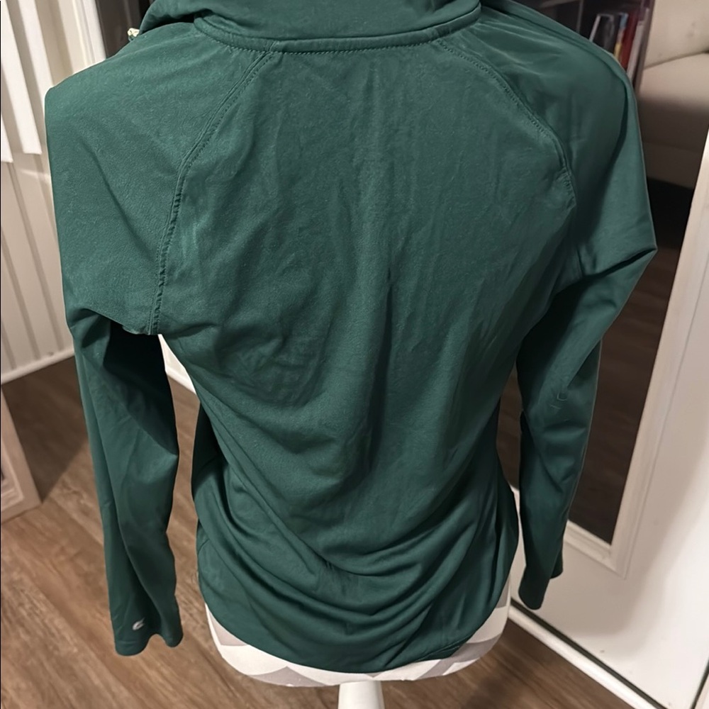 Green Charlotte Quarter-Zip Pullover - Picture 3 of 5